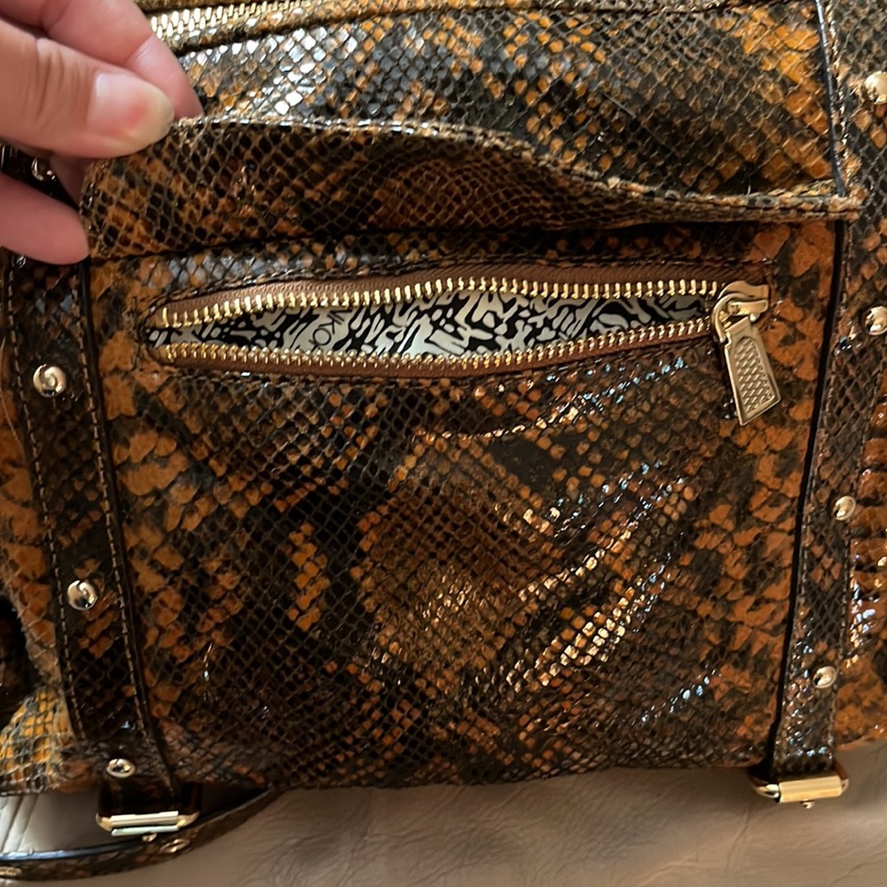 Rebecca Minkoff Leather Python Convertible Bag - Picture 10 of 16